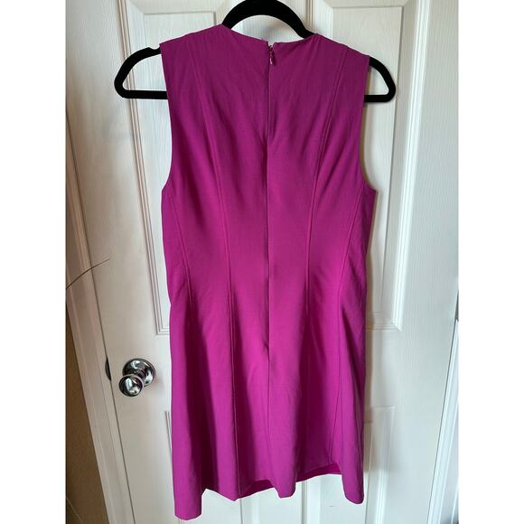 *SOLD* Theory Pink Y2K Sleeveless Classic Sheath WoolStretch Dress Size 4 - Picture 3 of 5